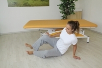 Brunkow - Plank from a sitting position, into a position of "high" tilted sitting position
